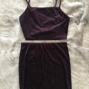 FOREVER 21 Velvet Set
